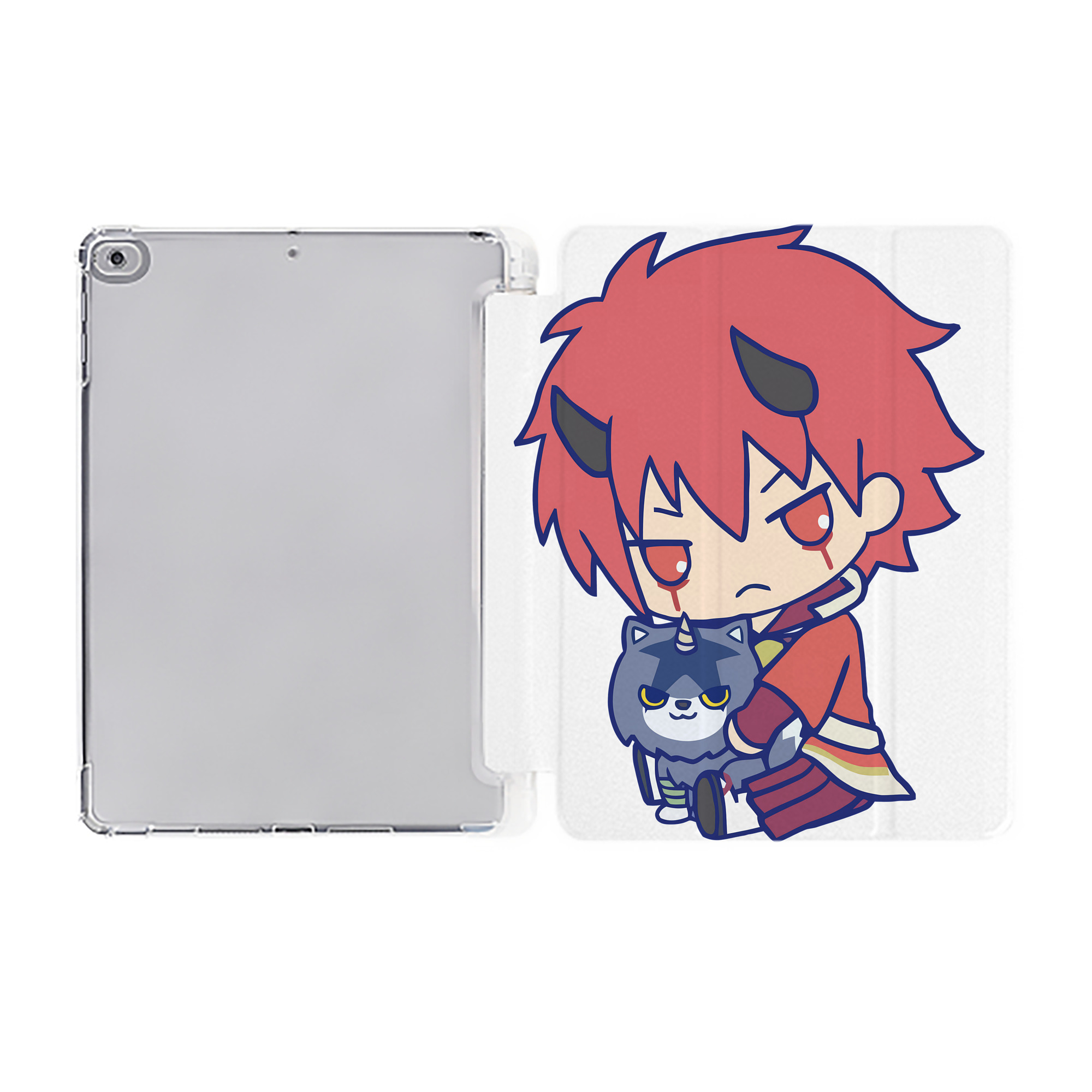 （画像用） 転スラ Regarding Reincarnated to Slime IPad ケース ペン収納付き 三つ折りスタンド PUレザー×シリコン 対応機種9.5/10.5/10.9インチ